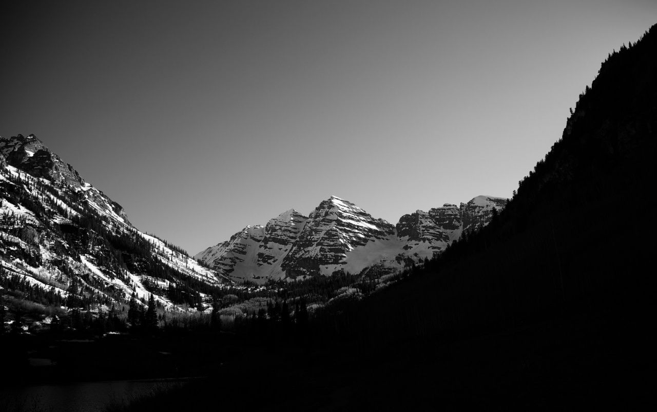 Fond d écran noir et blanc paysage