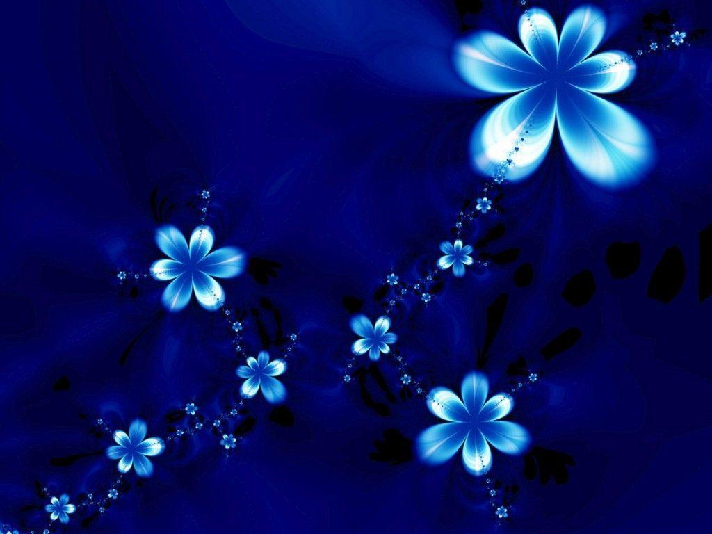fond d écran fleur bleu