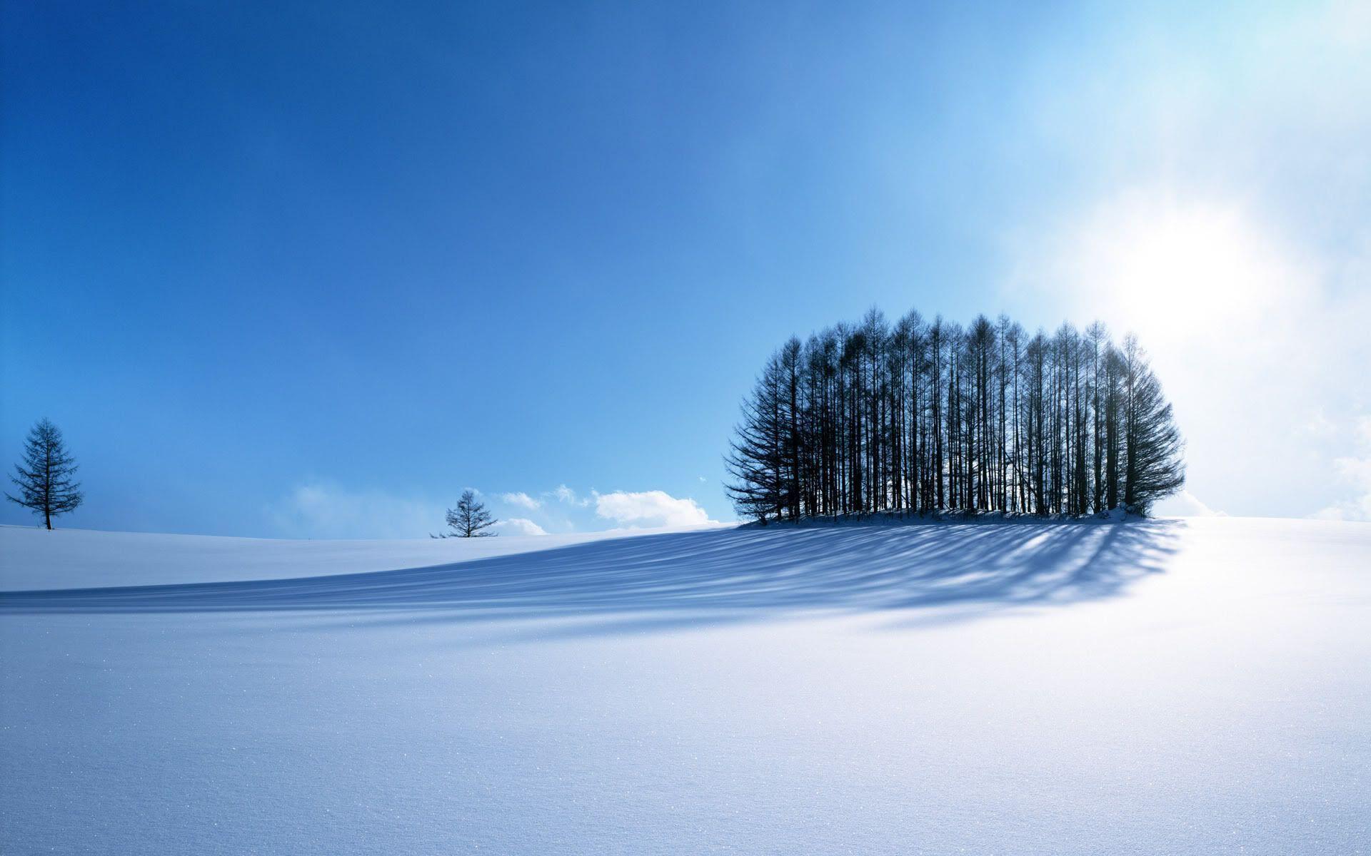 fond ecran paysage hiver
