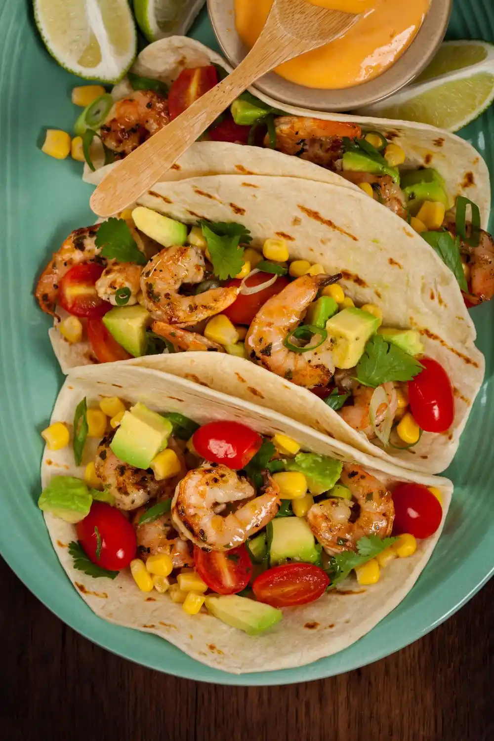 Easy Shrimp Tacos with Cilantro Lime Sauce Recipe