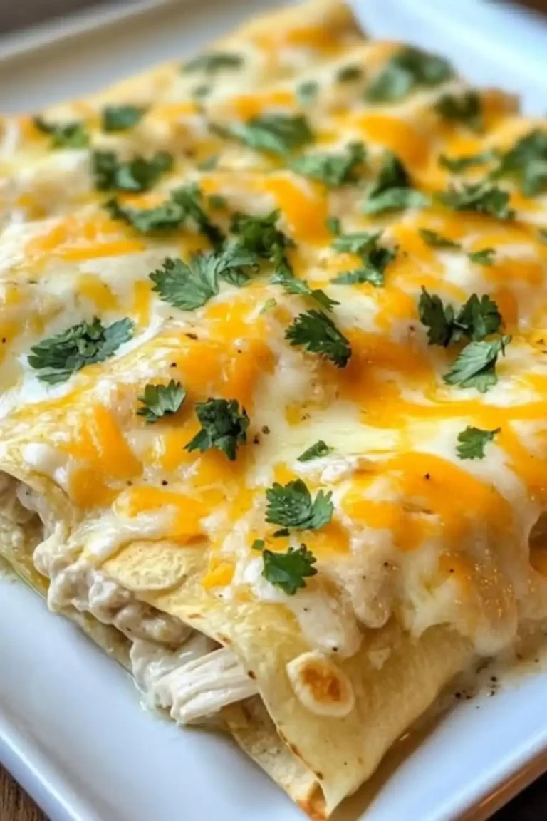 Best Chicken Enchiladas with White Sauce