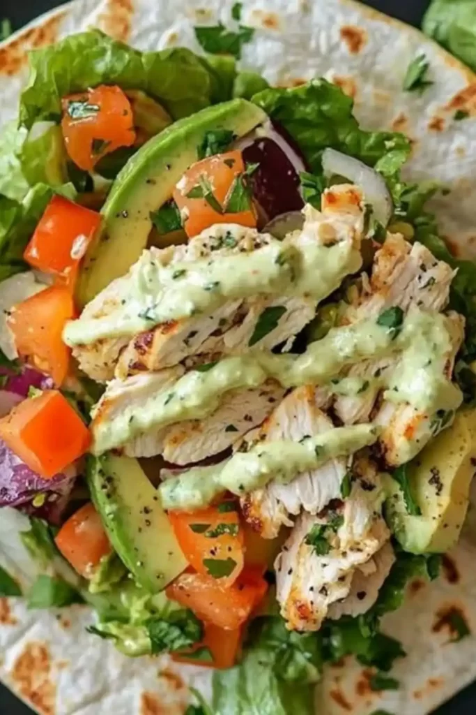 Delicious Chicken Avocado Wrap Recipe