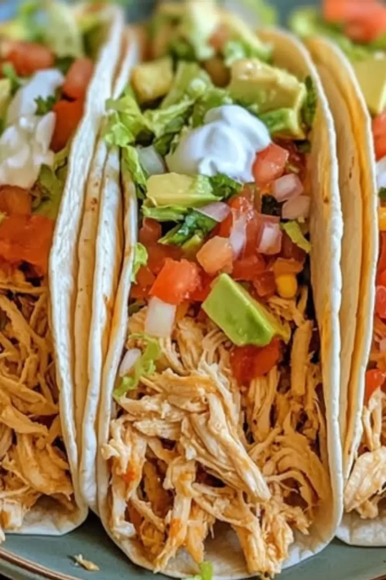 Easy Crockpot Chicken Tacos Recipe
