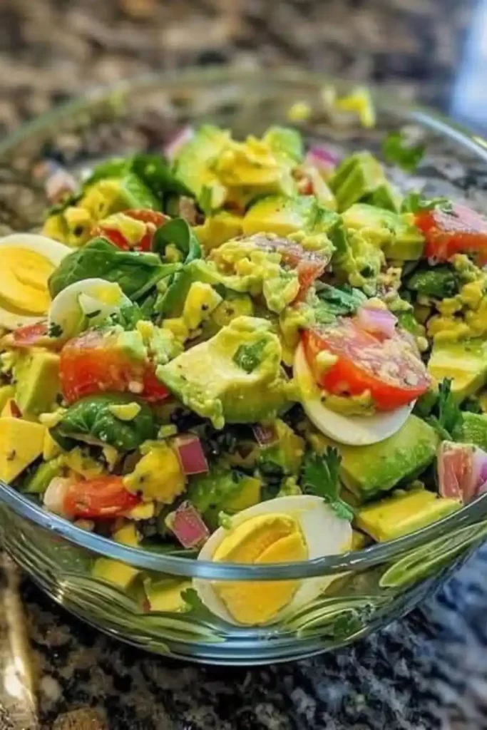 Easy and Creamy Avocado Egg Salad Recipe