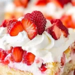 Strawberry Shortcake Sheet Cake Recipe