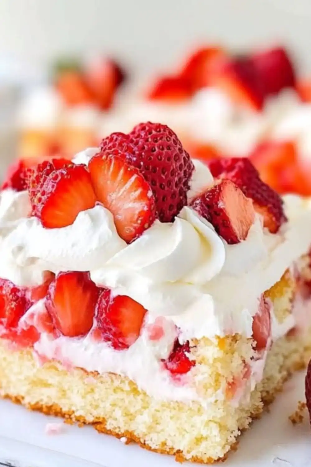Strawberry Shortcake Sheet Cake Recipe