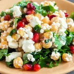 Fresh Chickpea Cucumber Feta Salad