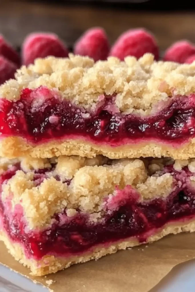 Raspberry Crumble Bars Recipe