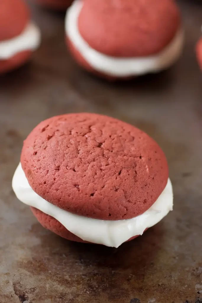 Red Velvet Whoopie Pies